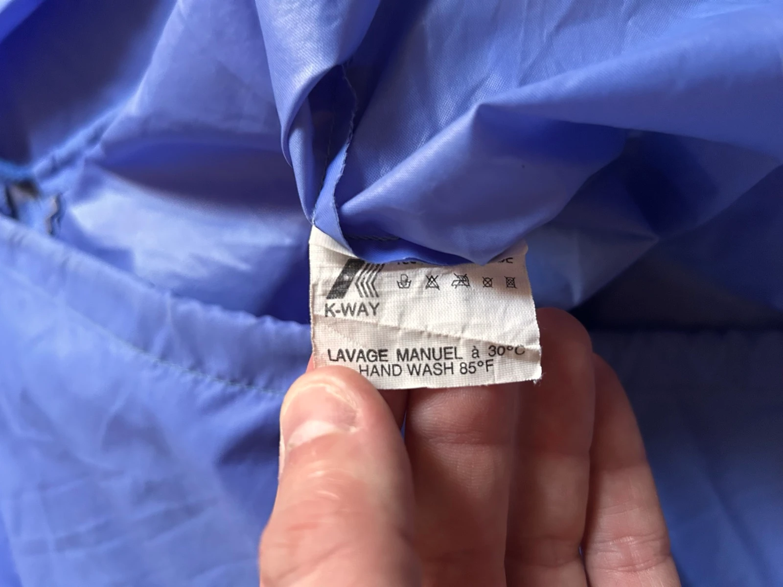 Vintage blue purple windbreaker – photo 6